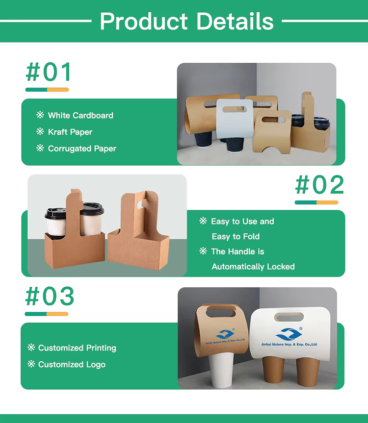 Paper Cup Carrier For Takeout