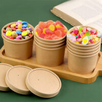 Paper Soup Cups 400ml, 500ml, 750ml, 1000ml (4) Paper Soup Cups 400ml 500ml 750ml 1000ml