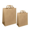 Paper Takeaway Bags with Flat Handles