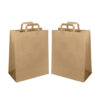 Paper Takeaway Bags with Flat Handles