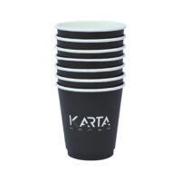 Round Black Paper Coffee Cup