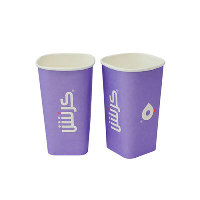 Square Paper Cup with Lid