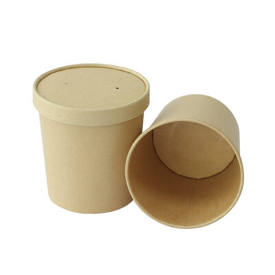 Take Away Paper Noodle Bowl Hot Soup Bowl With Lid
