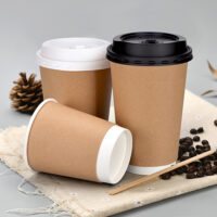 Takeaway Coffee Cups Double Wall Brown Takeaway Coffee Cups Double Wall Brown