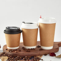 Takeaway Coffee Cups Double Wall Brown Takeaway Coffee Cups Double Wall Brown