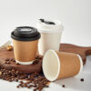 Takeaway Coffee Cups Double Wall Brown