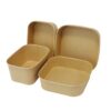 1000ml Kraft Rectangle Paper Salad Bowl