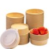 1000ml Kraft Salad Bowl with Lid
