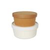 1000ml Kraft Salad Bowls with Lid
