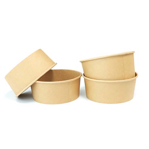 1100ml Leakproof Round Paper Salad Bowl