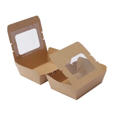 1200ml Kraft Paper Food Box with Window