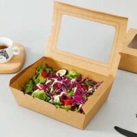 1200ml Kraft Paper Food Box with Window 1200ml Kraft Paper Food Box with Window