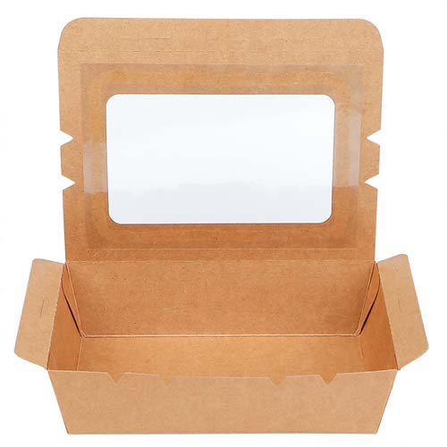 1200ml Kraft Paper Food Box with Window