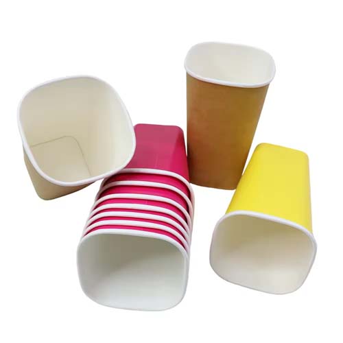 12oz Square Kraft Paper Cups
