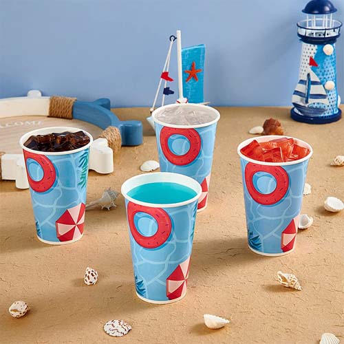 16oz Disposable Cold Drink Paper Cups