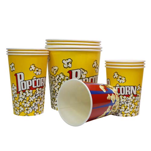 32oz Custom Print Paper Popcorn Bucket