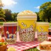 64oz Large Popcorn Kraft Bucket