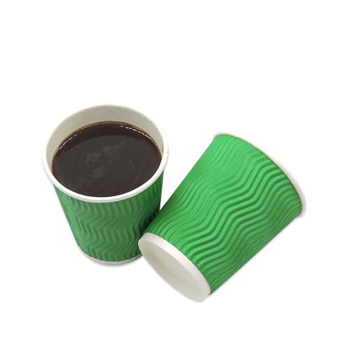 8oz 90mm Ripple Wall Paper Cups