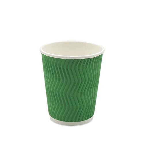 8oz 90mm Ripple Wall Paper Cups