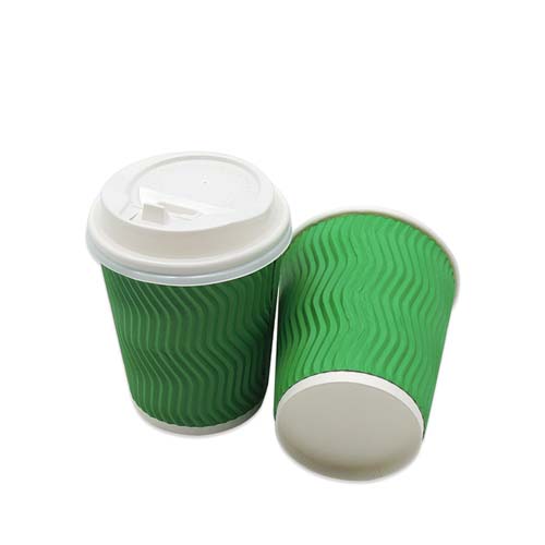 8oz 90mm Ripple Wall Paper Cups