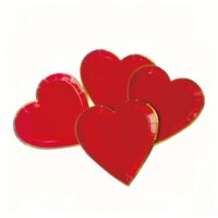 8oz Heart-Shaped Paper Plates 8oz Heart-Shaped Paper Plates