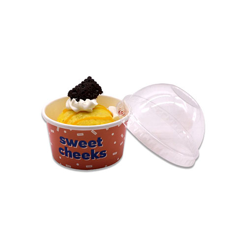 8oz Ice Cream Paper Cup with Lid