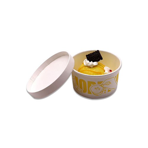 8oz Ice Cream Paper Cup with Lid