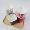 8oz Square Single Wall Paper Cups