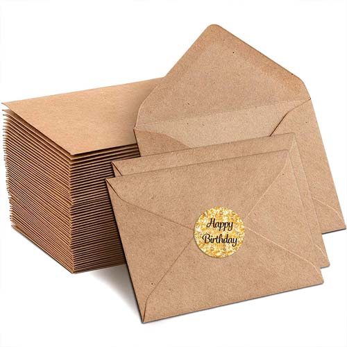 Custom Logo Kraft Paper Self-Seal Envelope