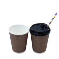 Disposable 10oz Ripple Wall Paper Coffee Cups Disposable 10oz Ripple Wall Paper Coffee Cups