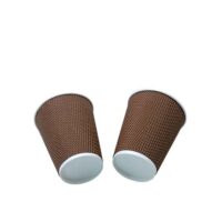 Disposable 10oz Ripple Wall Paper Coffee Cups Disposable 10oz Ripple Wall Paper Coffee Cups