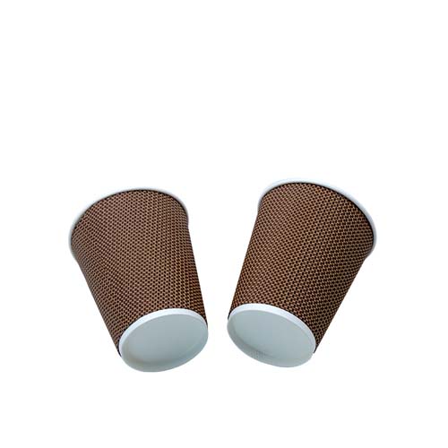 Disposable 10oz Ripple Wall Paper Coffee Cups