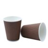Disposable 10oz Ripple Wall Paper Coffee Cups
