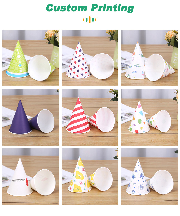 Disposable 6oz Cone Paper Cups