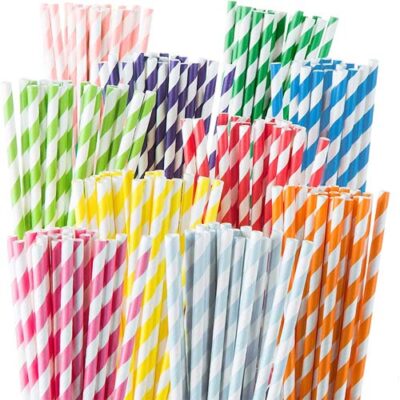 Disposable Colored Paper Straws