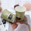 Disposable Kraft Paper Coffee Cups