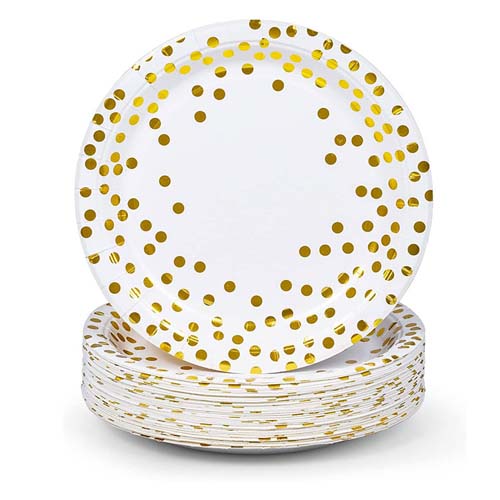 Eco-Friendly Round Paper Plates 6 Inch