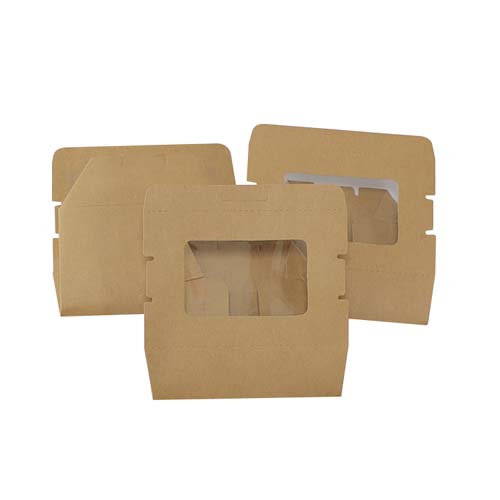 Kraft Paper Food Containers with Window