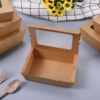 Kraft Paper Food Containers with Window