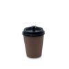 Kraft Ripple Wall Paper Cups with Lid