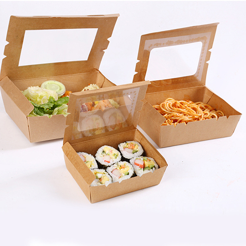 Recyclable Disposable Paper Food Boxes