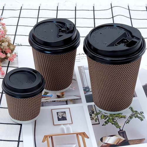 Recyclable Ripple Cups with Custom Logo