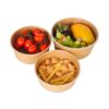 Round Kraft Paper Salad Bowls 750ml