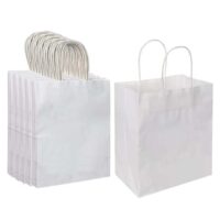 White Kraft Paper Bag 33x26x12cm White Kraft Paper Bag 33x26x12cm