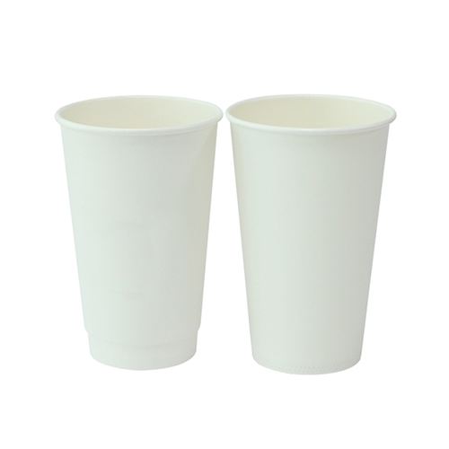 White Plastic-Free Paper Drinking Cups