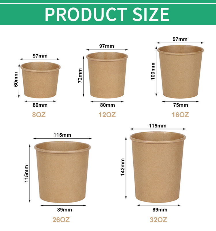 12oz Round Kraft Soup Container