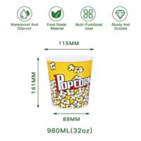 32oz Kraft Popcorn Bucket 32oz Kraft Popcorn Bucket