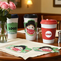 Custom Printing Kraft Paper Cup Sleeve Custom Printing Kraft Paper Cup Sleeve