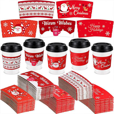 Custom Printing Kraft Paper Cup Sleeve