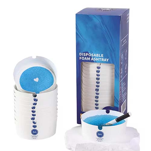 Disposable Paper Ashtray with Gel